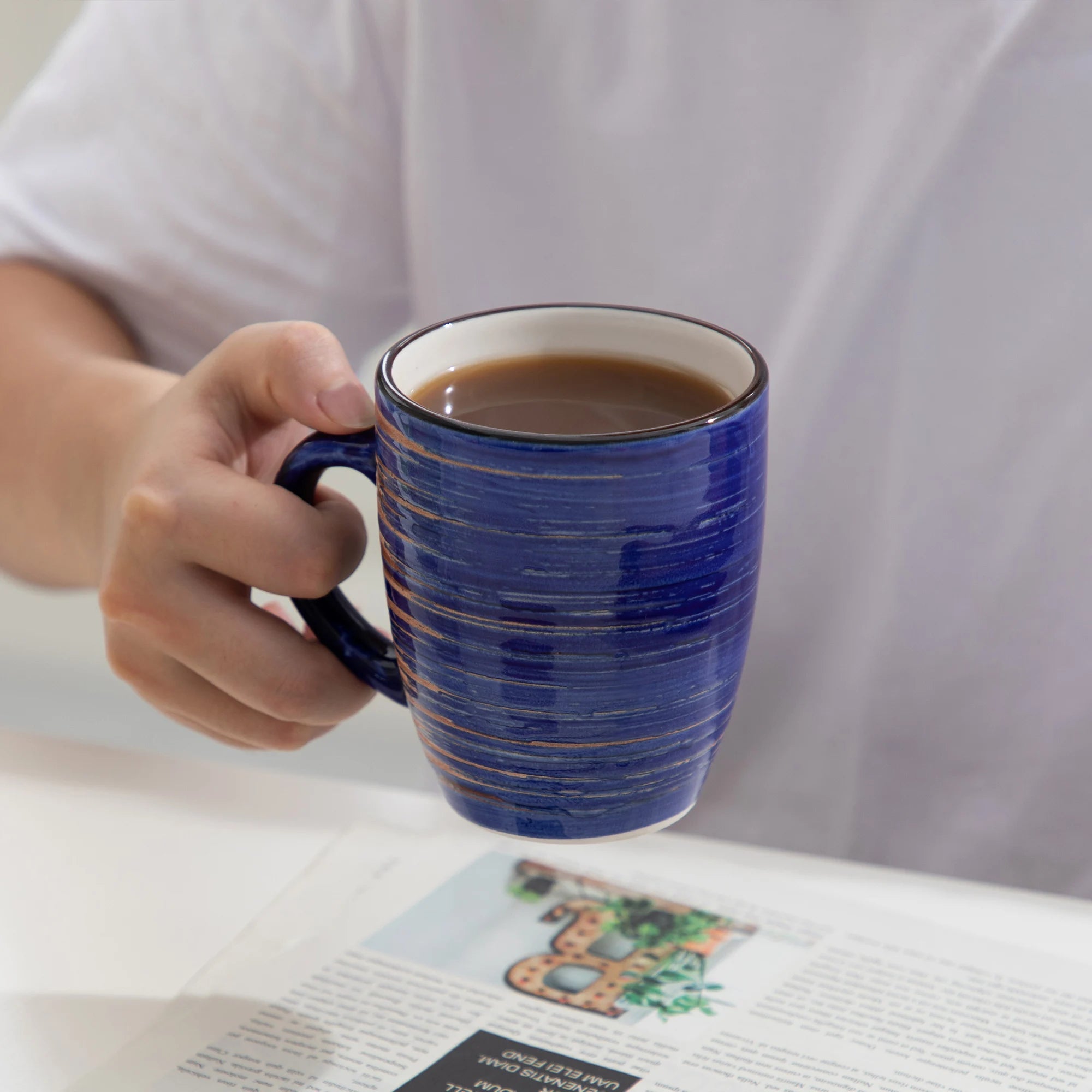 Vancasso Albero Vintage Kaffeetassen 6-teilig Shabby Chic – Milchbecher Service Geschirrsets Europa CE-zertifiziert Premium Qualitaet Kostenloser Versand