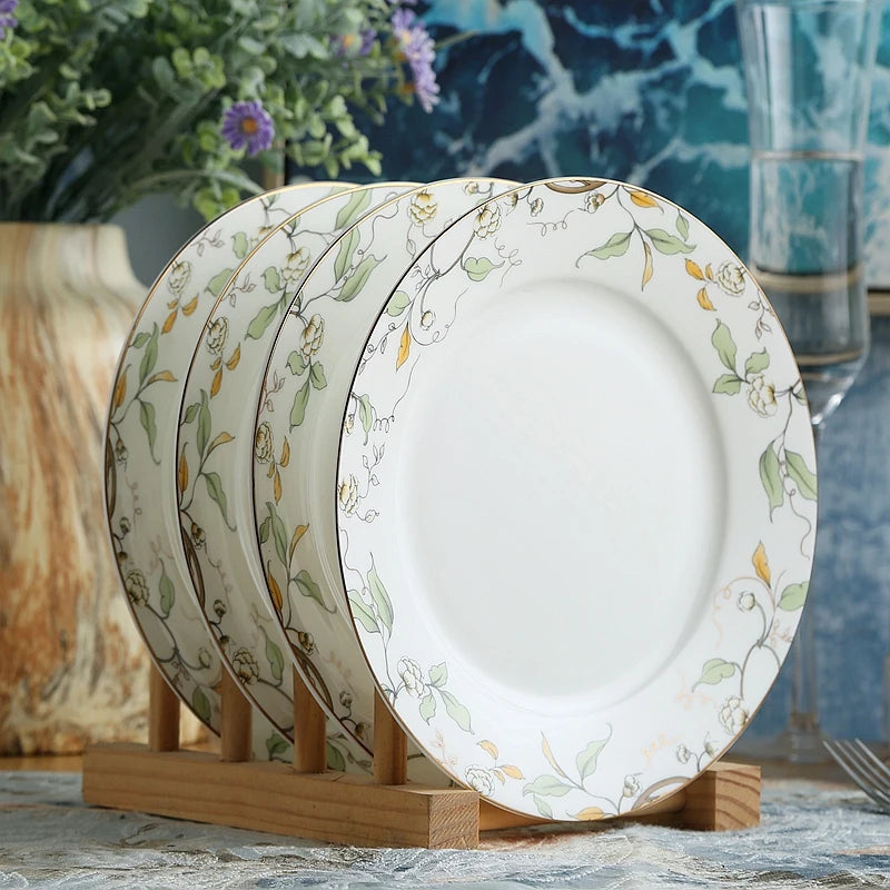 Vancasso Keramik-Geschirrset 16/32-teilig Grün Steinzeug – Teller, Dessert, Schüssel, Becher Geschirrsets Europa CE-zertifiziert Premium Qualitaet Kostenloser Versand