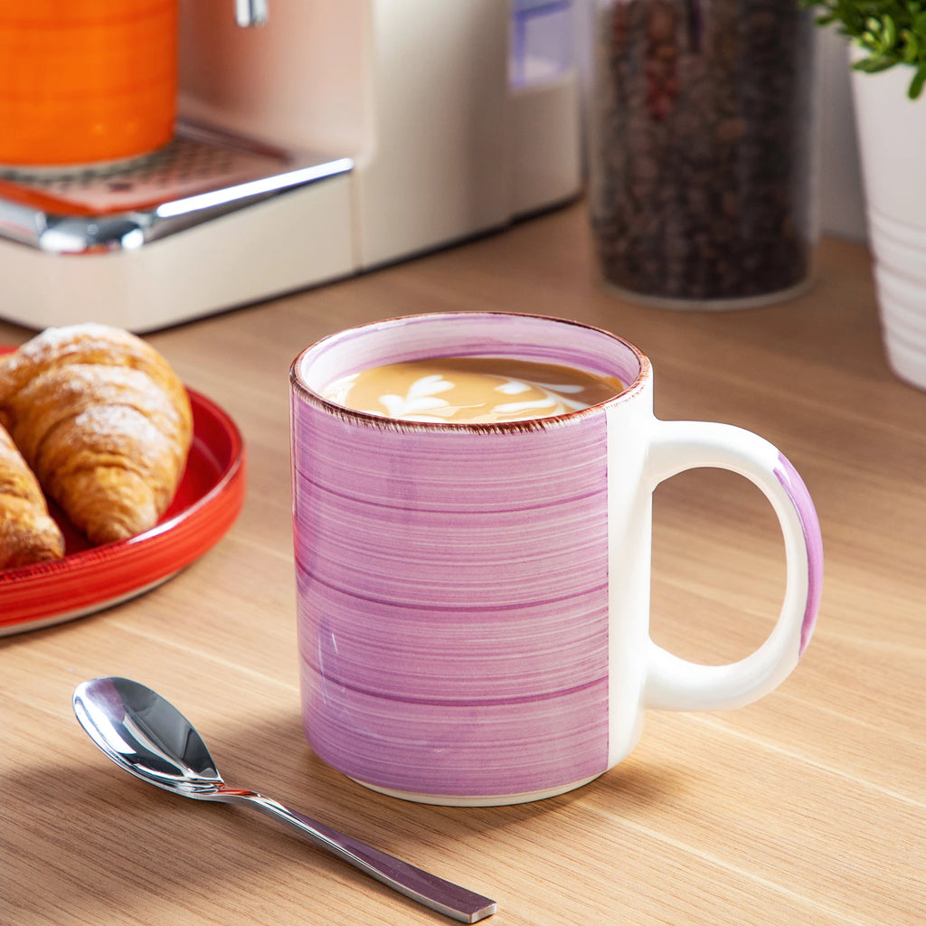 Vancasso Bonita Steinzeug-Tassen 6/12-teilig 500ml Mehrfarbig – Extra große Kaffeetassen Geschirrsets Europa CE-zertifiziert Premium Qualitaet Kostenloser Versand