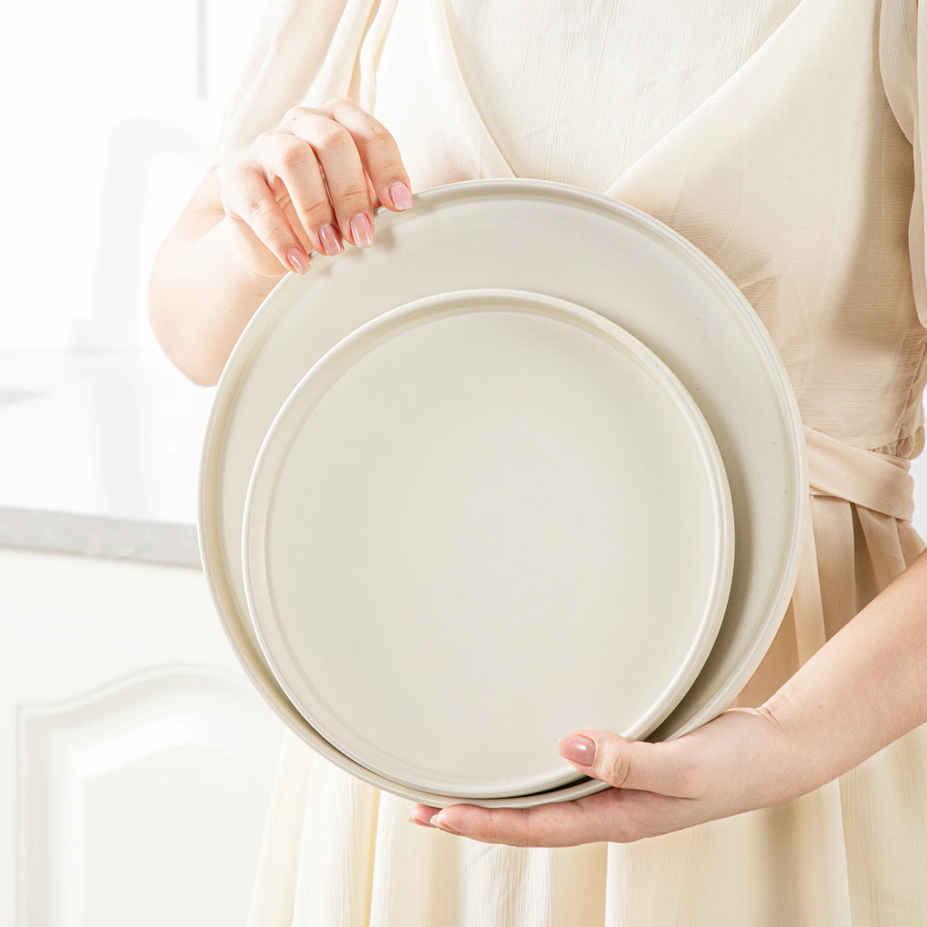 Vancasso Keramik-Geschirrset 16/32-teilig Schwarz Steinzeug – Teller, Dessert, Schüssel, Becher Geschirrsets Europa CE-zertifiziert Premium Qualitaet Kostenloser Versand