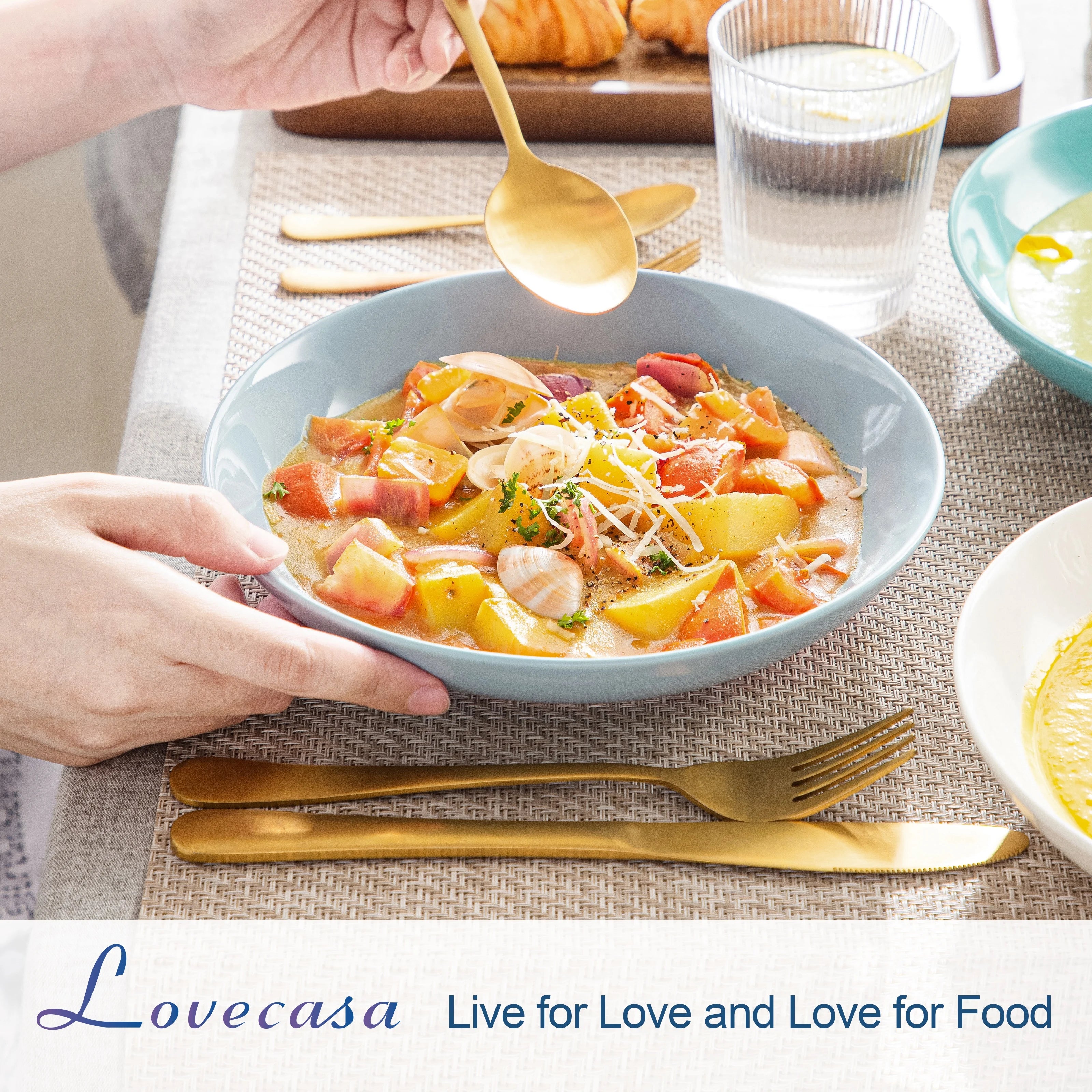 MALACASA 6-teiliges 500 ml Keramik-Suppenteller-Set aus weißem Porzellan für Obst/Nudeln/Ramen/Ceral Bowl Service für 6/12 8 Farben Geschirrsets Europa CE-zertifiziert Premium Qualitaet Kostenloser Versand