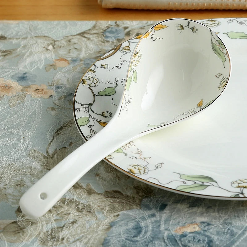 Vancasso Keramik-Geschirrset 16/32-teilig Grün Steinzeug – Teller, Dessert, Schüssel, Becher Geschirrsets Europa CE-zertifiziert Premium Qualitaet Kostenloser Versand