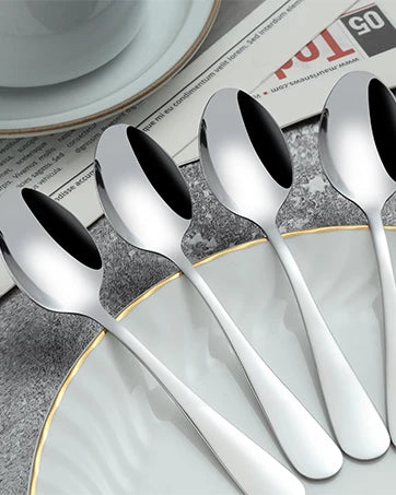 Premium Edelstahl 30-teiliges mattes Gold Besteckset Geschirrsets Europa CE-zertifiziert Premium Qualitaet Kostenloser Versand