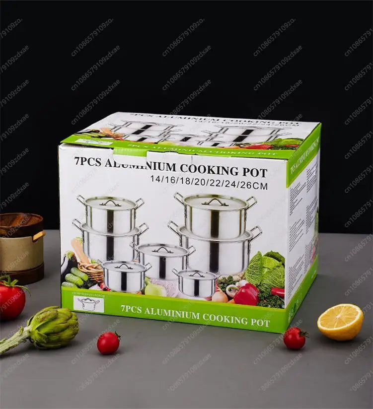 7-teiliges Aluminiumguss Kochgeschirr-Set Geschirrsets Europa CE-zertifiziert Premium Qualitaet Kostenloser Versand