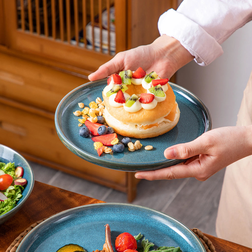 Vancasso Keramik-Geschirrset 16/32-teilig Grau Steinzeug – Teller, Dessert, Schüssel, Becher Geschirrsets Europa CE-zertifiziert Premium Qualitaet Kostenloser Versand